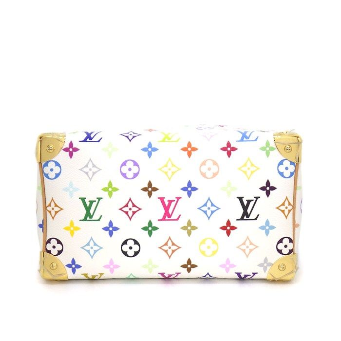 Louis Vuitton Handbag LV Takashi Murakami Speedy Bandouliere 25 Blanc Monogram — view 4