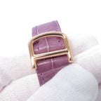 Cartier Totu MM SS 18k Pink Gold Diamond Bezel Watch Silver Dial — view 5