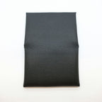 Hermes Heaven Calviduo Epsom Black Coin Purse Card Case Silver Manufactured — view 4