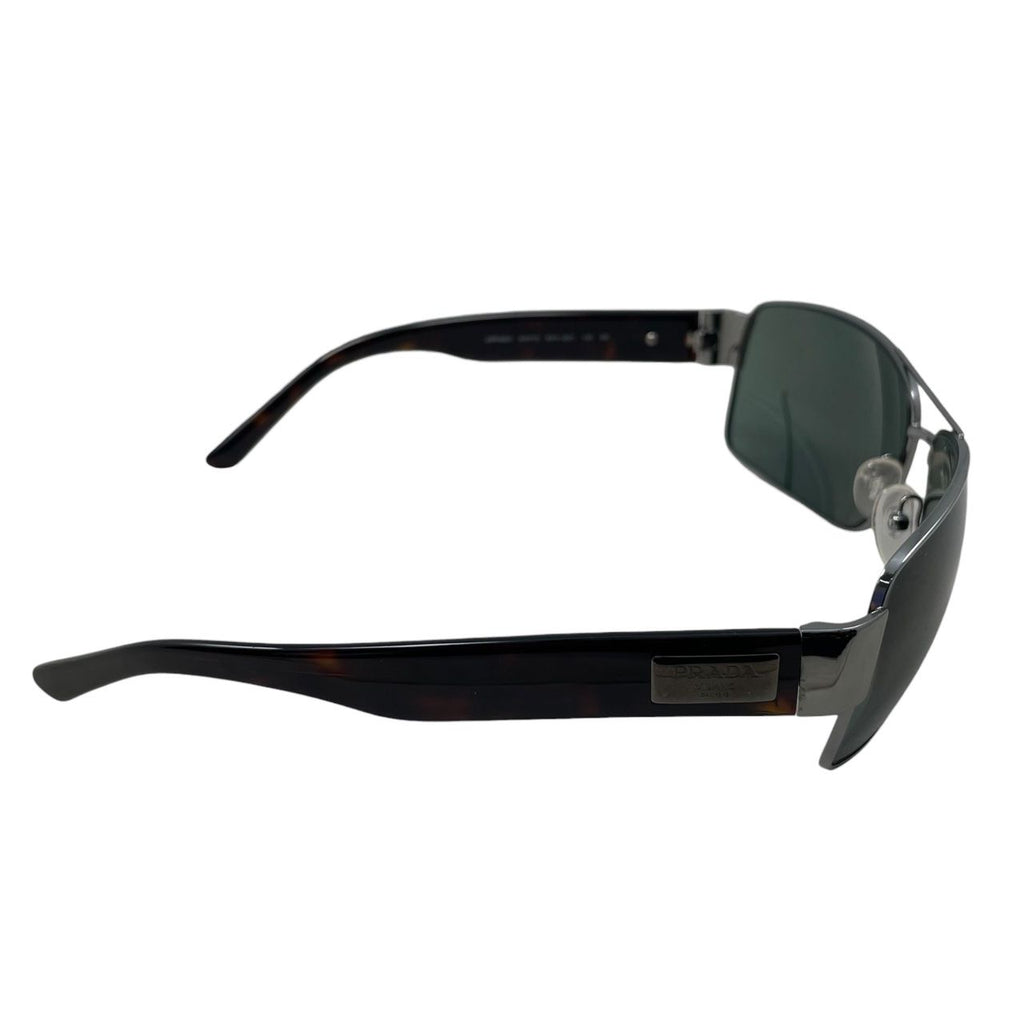 Prada Sunglasses Gunmetal Frame Black Eyewear — view 4