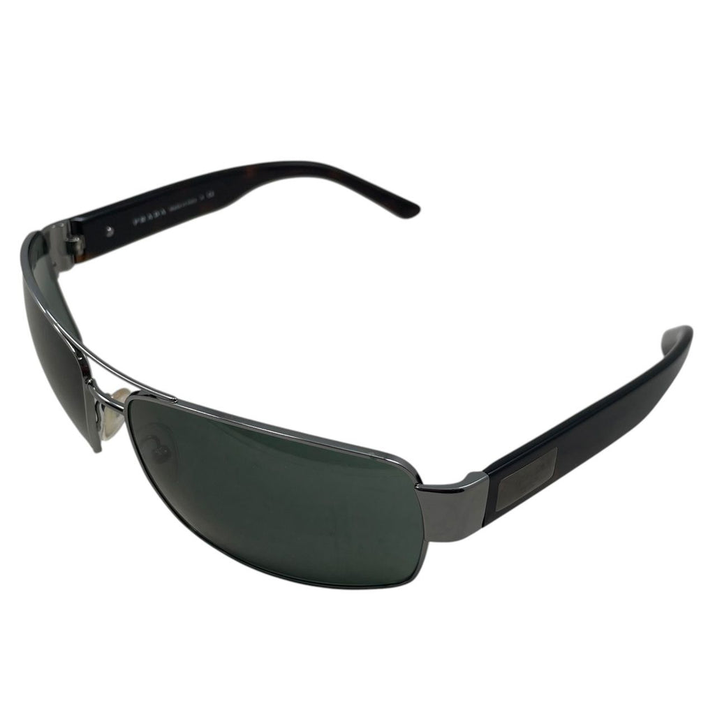 Prada Sunglasses Gunmetal Frame Black Eyewear