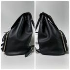 Chanel Quilted Caviar Leather Backpack CC Logo Black Business Affinity — view 5