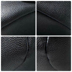 Chanel Quilted Caviar Leather Backpack CC Logo Black Business Affinity — view 7