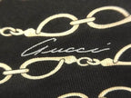 Gucci Ucci Scarf Horsebit Diamond Black Silk — view 4
