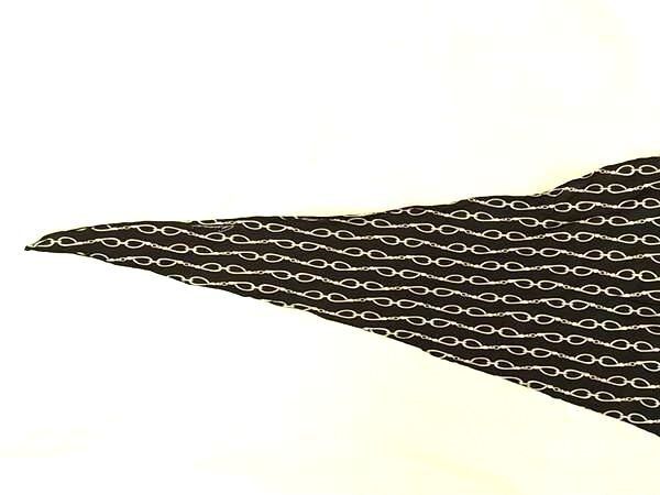 Gucci Ucci Scarf Horsebit Diamond Black Silk — view 2