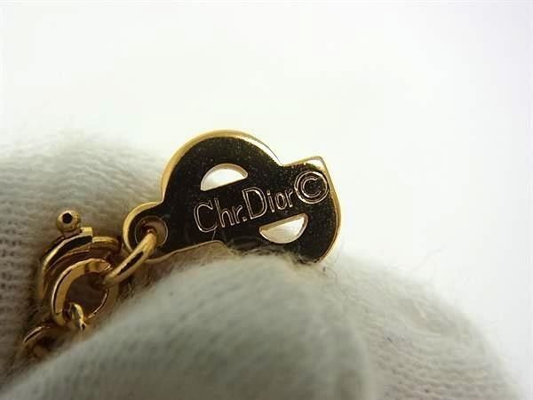 Dior Necklace CD Logo Circle Charm Gold Metal — view 4