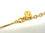 Dior Necklace CD Logo Circle Charm Gold Metal — view 3