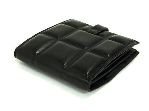 Bottega Veneta Bifold Wallet Patted Black Leather — view 2