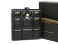 Bottega Veneta Bifold Wallet Patted Black Leather