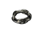 Hermes Scarf Ring Legato Chaine D'ancre Silver Metal Lucade