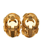 Chanel CC Logo Vintage Earrings Gold Plated — view 2