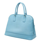 Prada Saffiano Open Promenade Handbag Light Blue Leather — view 2