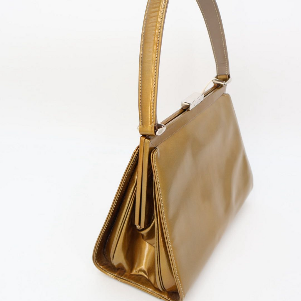 Gucci Handbag Metallic Blanc — view 5
