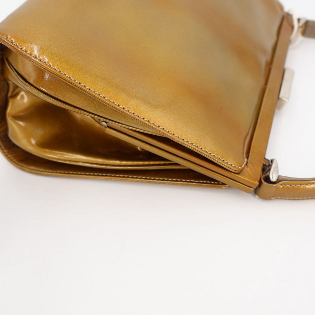 Gucci Handbag Metallic Blanc — view 8