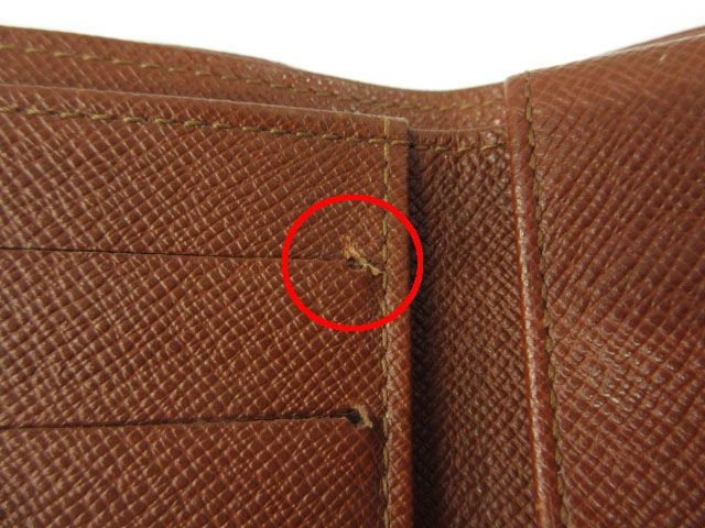 Louis Vuitton LV Portefeuille Marco Monogram Bifold Wallet Leather Brown — view 8