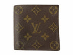 Louis Vuitton LV Portefeuille Marco Monogram Bifold Wallet Leather Brown