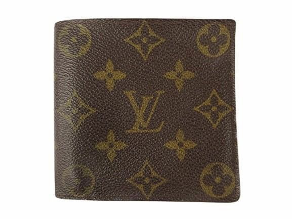 Louis Vuitton LV Portefeuille Marco Monogram Bifold Wallet Leather Brown
