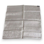 Hermes Pocket Square Horse Harness Pattern Pochette Pongee Silk Carre 45 — view 3