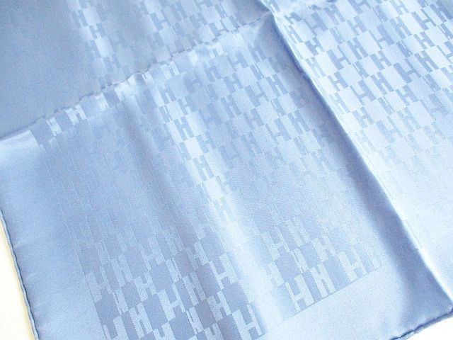 Hermes Grand Seychelles Pocket Chief Handkerchief Scarf Blue Carre 41 — view 2