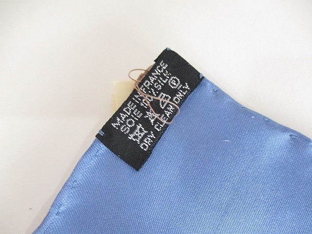 Hermes Grand Seychelles Pocket Chief Handkerchief Scarf Blue Carre 41 — view 4