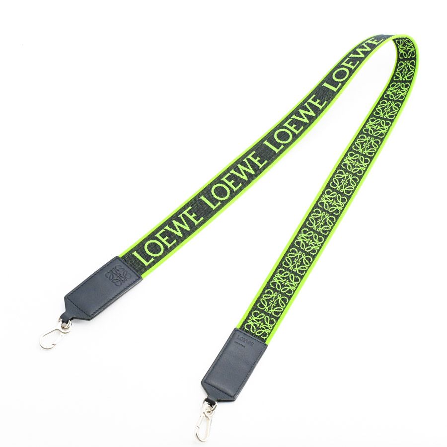Loewe Strap Anagram Bag Straps Green — view 4