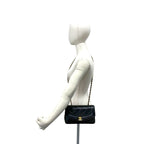 Chanel Card Diana CC Logo Lambskin Chain Shoulder Bag Black — view 2