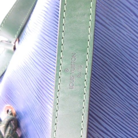 Louis Vuitton Noe Epi Shoulder Bag Drawstring Blue — view 3