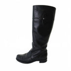 Louis Vuitton Long Boots Jockey Leather Black — view 2