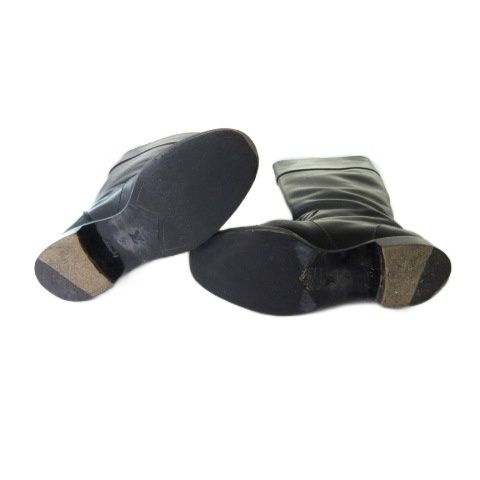 Louis Vuitton Long Boots Jockey Leather Black — view 6