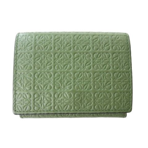 Loewe Compact Wallet Trifold Green