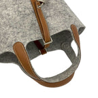 Hermes Picotin Lock PM Felt Swift Leather Handbag Gris Perle Gold with — view 4