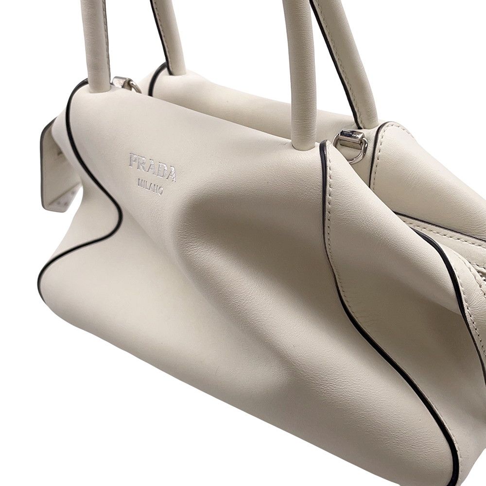 Prada Handbag Supernova Leather 2-Way Shoulder White — view 8