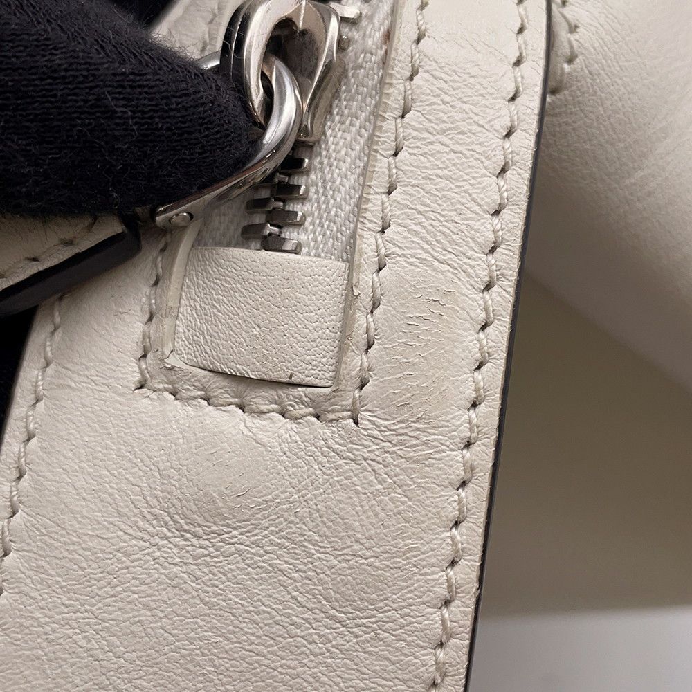 Prada Handbag Supernova Leather 2-Way Shoulder White — view 9