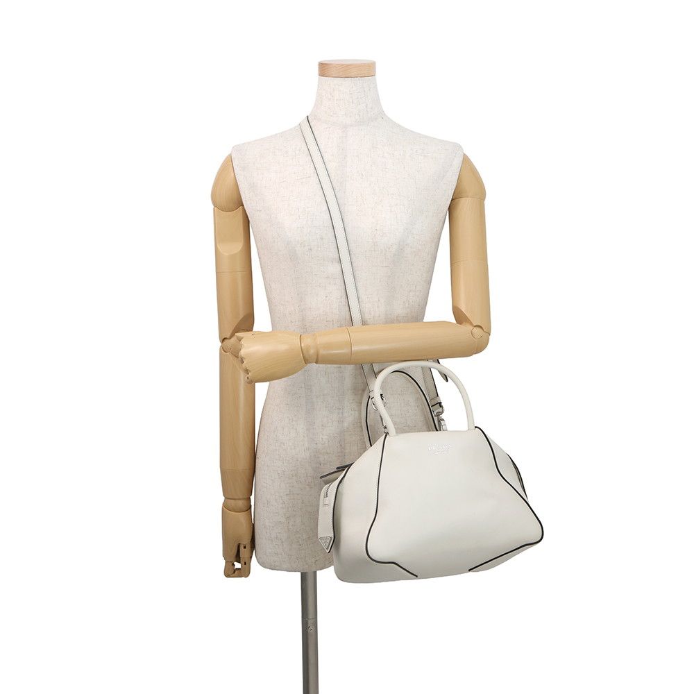Prada Handbag Supernova Leather 2-Way Shoulder White — view 5