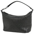 Bottega Veneta Intrecciato Handbag Leather Black