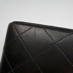 Chanel Quilted Double Flap Chain Shoulder Bag CC Logo Leather Black — view 3