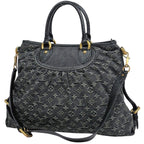 Louis Vuitton Neocavi GM 2-Way Handbag Monogram Denim Noir