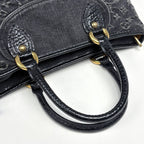 Louis Vuitton Neocavi GM 2-Way Handbag Monogram Denim Noir — view 8