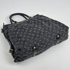 Louis Vuitton Neocavi GM 2-Way Handbag Monogram Denim Noir — view 2