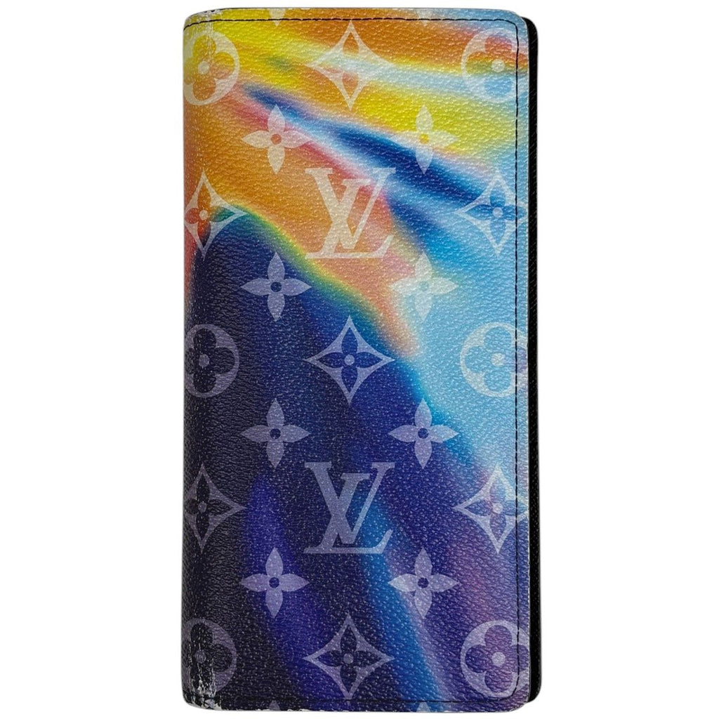 Louis Vuitton Portefeuille Brazza Bifold Monogram Sunset Wallet Multicolor Noir