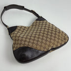 Gucci Horsebit Shoulder Bag GG Pattern Canvas Brown — view 2