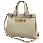 Gucci Zumi Small Handbag 2-Way Leather Ivory