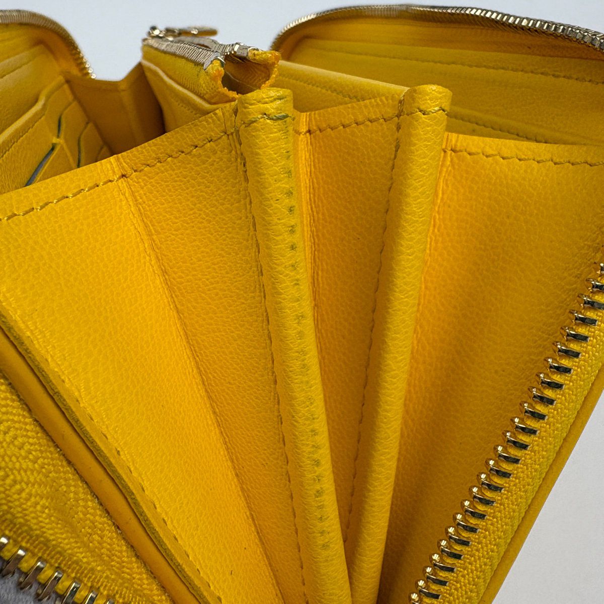Louis Vuitton Zippy Wallet Coussin Monogram Embossed Leather Ginkgo Yellow — view 8