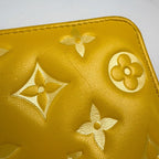 Louis Vuitton Zippy Wallet Coussin Monogram Embossed Leather Ginkgo Yellow — view 4