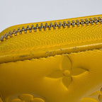 Louis Vuitton Zippy Wallet Coussin Monogram Embossed Leather Ginkgo Yellow — view 6