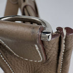 Hermes Evelyne 3 PM Perforated Logo Shoulder Bag Taurillon Clemence Etoupe — view 5