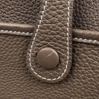 Hermes Evelyne 3 PM Perforated Logo Shoulder Bag Taurillon Clemence Etoupe — view 4
