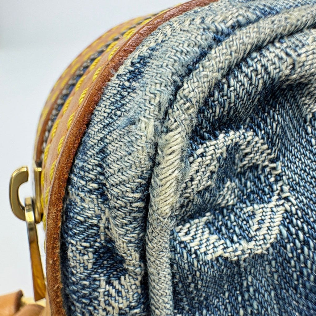 Louis Vuitton Camera Bag Pochette Monogram Denim Blue — view 8
