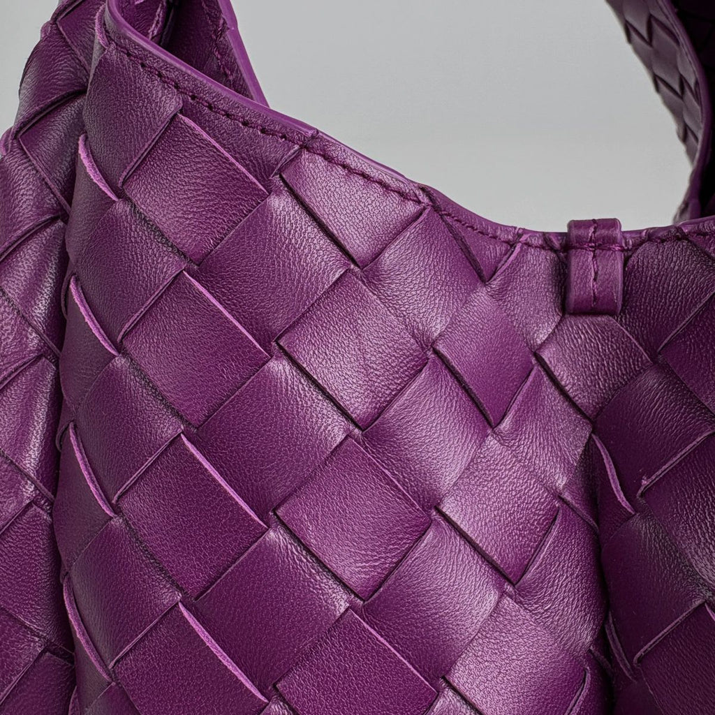 Bottega Veneta Campana Intrecciato Tote Leather Purple — view 6