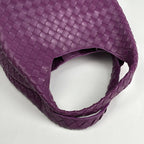 Bottega Veneta Campana Intrecciato Tote Leather Purple — view 8